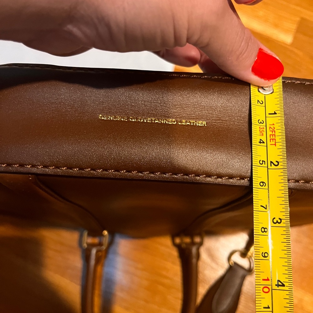 COACH Metropolitan Slim Brief (Briefcase) in Saddle Brown and Brass - Picture 7 of 8